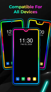 اسکرین شات 5 برنامه Edge Lighting: LED Borderlight