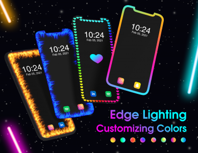 اسکرین شات برنامه Edge Lighting - Edge Screen 1