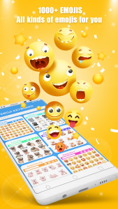 اسکرین شات برنامه Emoji Keyboard - Emojis & GIFs 1