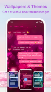 اسکرین شات 2 برنامه Color SMS - SMS Messages