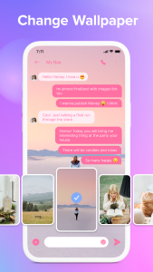 اسکرین شات 2 برنامه Messenger - Color SMS