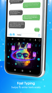 اسکرین شات برنامه Neon LED Keyboard: RGB & Emoji 6