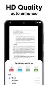 اسکرین شات 3 برنامه PDF Scanner - Document Scanner