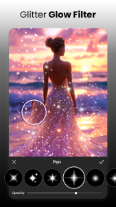 اسکرین شات 2 برنامه Glitter Effect - Bling Effect