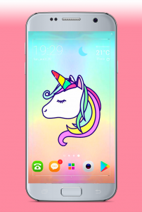 اسکرین شات 4 برنامه kawaii Unicorn WallpaperS