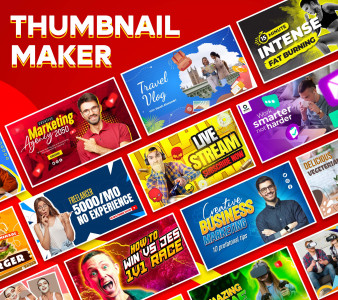 اسکرین شات برنامه Thumbnail Maker - Channel Art 1