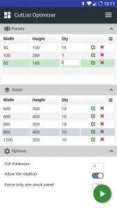 اسکرین شات برنامه CutList Optimizer 2