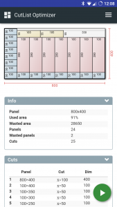 اسکرین شات برنامه CutList Optimizer 3