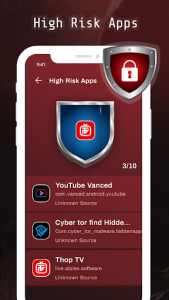 اسکرین شات برنامه Spyware Detector - Find Hidden Spy Apps & Malware 2