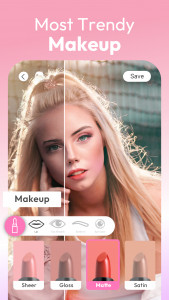 اسکرین شات برنامه یوکم میکاپ (YouCam Makeup - Selfie Editor & Magic Makeover Cam) 1