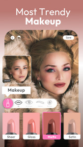 اسکرین شات برنامه یوکم میکاپ (YouCam Makeup - Selfie Editor & Magic Makeover Cam) 1