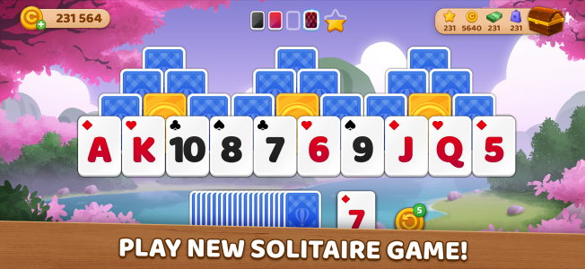 اسکرین شات بازی Solitaire Tripeaks: Cloud City 1