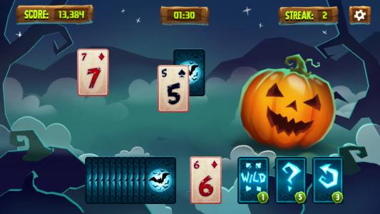 اسکرین شات 4 بازی Halloween Solitaire Tripeaks