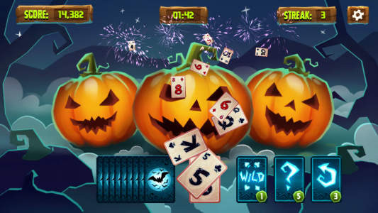 اسکرین شات 1 بازی Halloween Solitaire Tripeaks