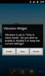 اسکرین شات برنامه Vibration Widget 5