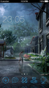 اسکرین شات برنامه Rain Theme nature: new themes for android free 3d 1