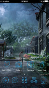 اسکرین شات برنامه Rain Theme nature: new themes for android free 3d 3
