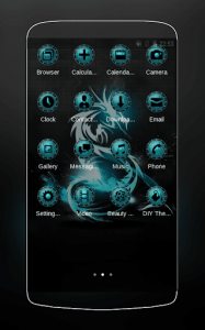 اسکرین شات برنامه Magical theme: Abstract Dragon with Dark Cool Icon 2