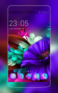 اسکرین شات برنامه Themes app for  S6 Purple Bloom flower 5
