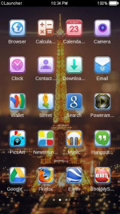 اسکرین شات برنامه Eiffel Tower theme: Love Paris Launcher themas 5