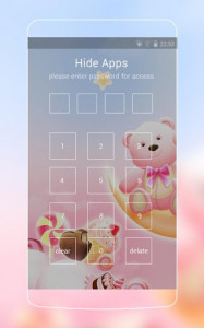 اسکرین شات برنامه Cute Bear love  honey with Pink hearts DIY Theme 5