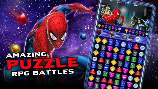 اسکرین شات بازی MARVEL Puzzle Quest: Match RPG 1