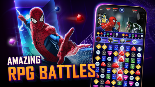 اسکرین شات 1 بازی MARVEL Puzzle Quest: Match RPG