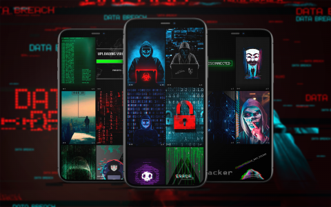 اسکرین شات 1 برنامه Hacker Wallpapers