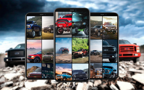 اسکرین شات 1 برنامه Pickup Trucks Wallpapers