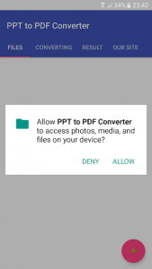 اسکرین شات برنامه PPT to PDF Converter 1