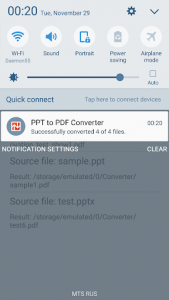 اسکرین شات برنامه PPT to PDF Converter 7