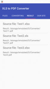 اسکرین شات برنامه Spreadsheet (XLS, XLSX, ODS, CSV) to PDF Converter 4