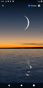 اسکرین شات برنامه Moon Over Water Live Wallpaper 1