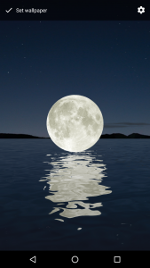 اسکرین شات برنامه Moon Over Water Live Wallpaper 5