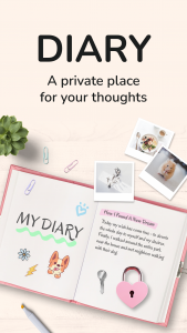 اسکرین شات 1 برنامه Daily Journal: Diary with Lock