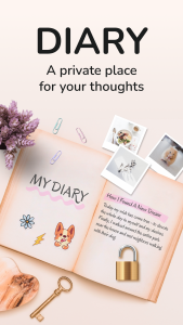 اسکرین شات 1 برنامه Daily Diary: Journal with Lock