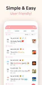 اسکرین شات برنامه DailyLife - My Diary, Journal 4