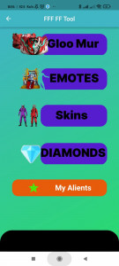 اسکرین شات 2 بازی FFF FF Skin Diamonds Tool