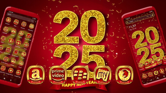 اسکرین شات برنامه 2025 Happy NewYear Theme 1