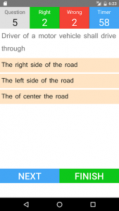اسکرین شات برنامه Driving Licence Test - English 4