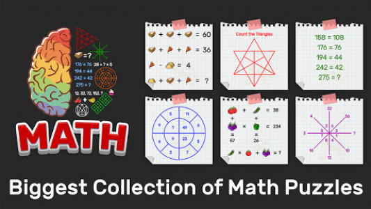 اسکرین شات بازی Brain Math: Puzzle Games, Riddles & Math games 1