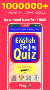 اسکرین شات بازی Ultimate English Spelling Quiz : New 2020 Version 1