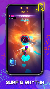 اسکرین شات 1 بازی Cyber Surfer : Rhythm Odyssey
