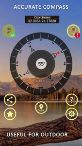 اسکرین شات برنامه Gyro Compass App for Android: True North Finder 5