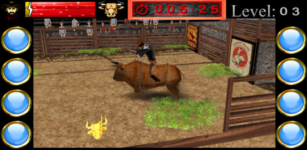 اسکرین شات بازی Bull Riding Challenge 3 1