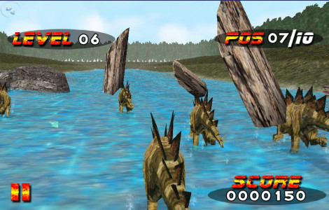 اسکرین شات بازی Jurassic Race 4