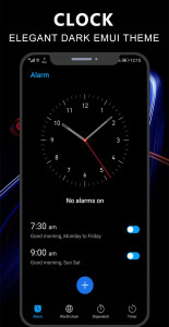 اسکرین شات برنامه Dark Emui-11 Theme for Huawei 7