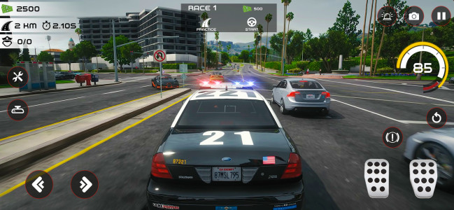 اسکرین شات 1 بازی Highway Police Chase Car Games