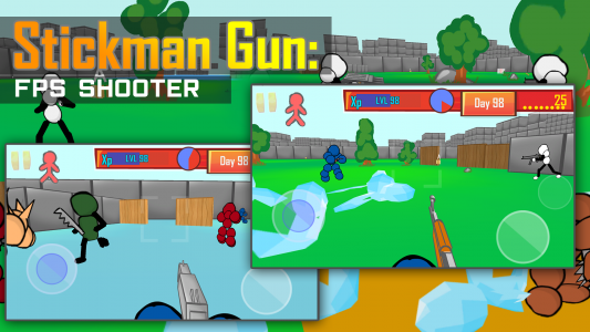 اسکرین شات بازی Stickman Gun: FPS Shooter 1