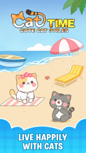 اسکرین شات 1 بازی Cat Time : Cute Cat 3 Tiles